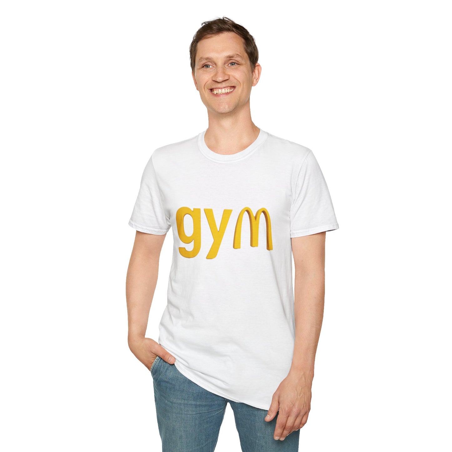 Funny Gym McDonald's T-Shirt - Playful Fitness Tee for Gym Lovers