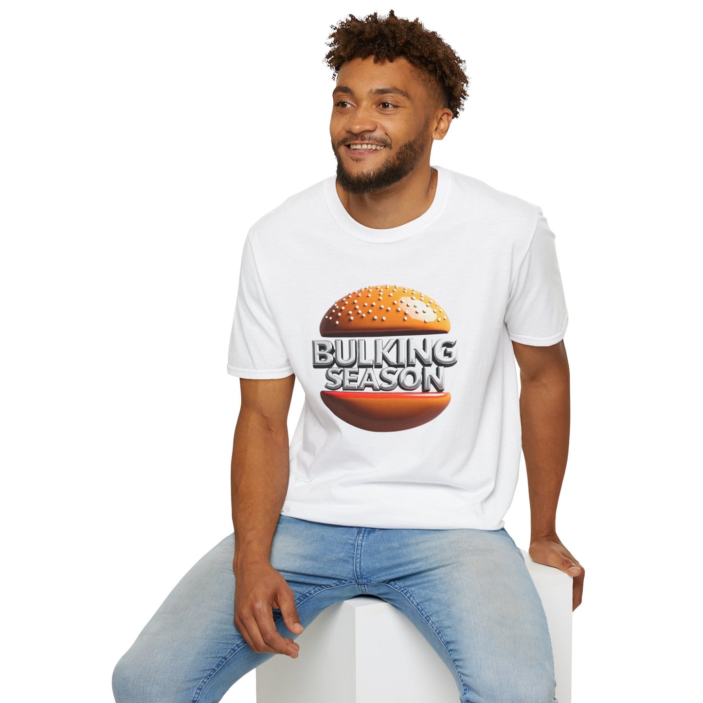 Bulking Season Burger King Unisex Softstyle T-Shirt - Fun Fitness Apparel