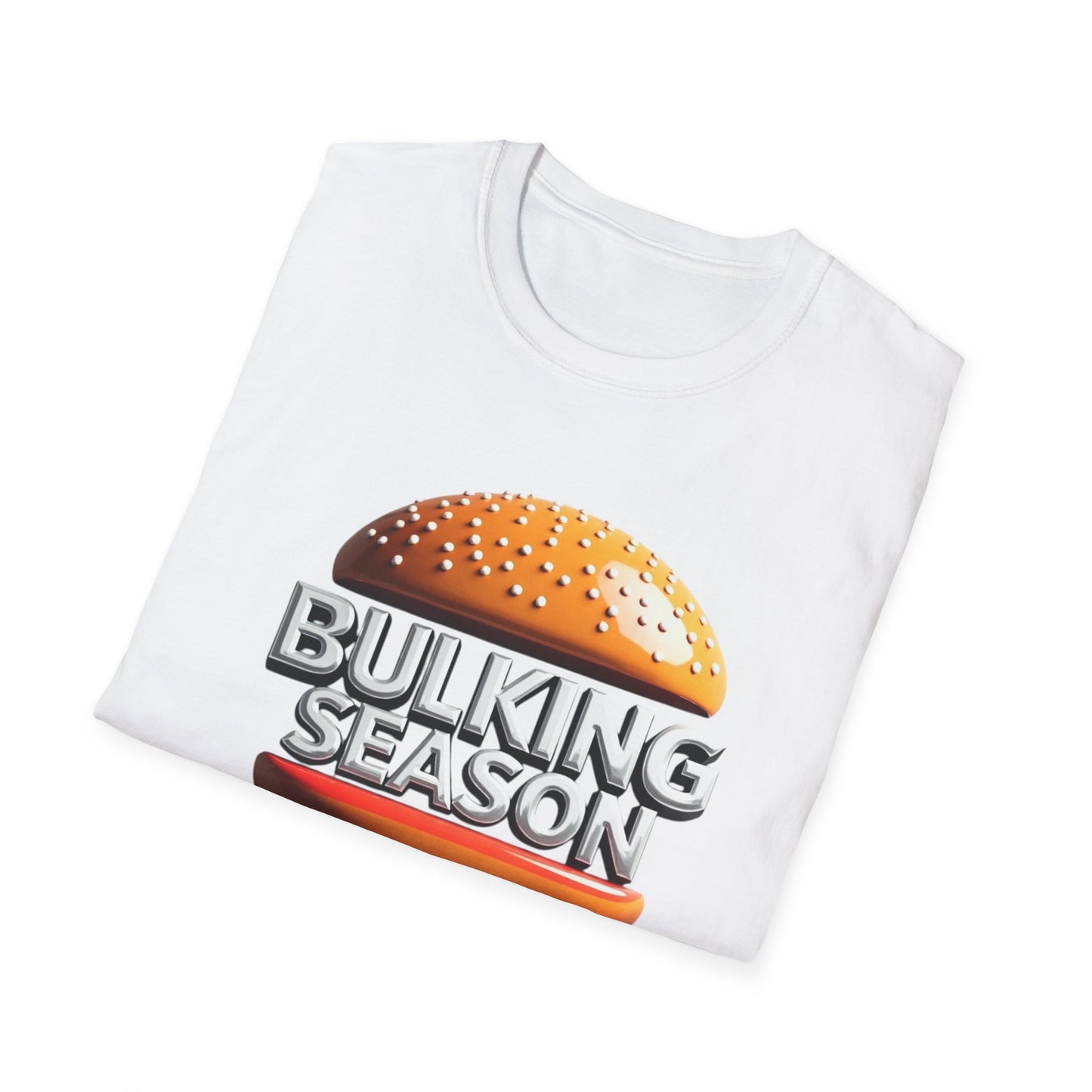 Bulking Season Burger King Unisex Softstyle T-Shirt - Fun Fitness Apparel