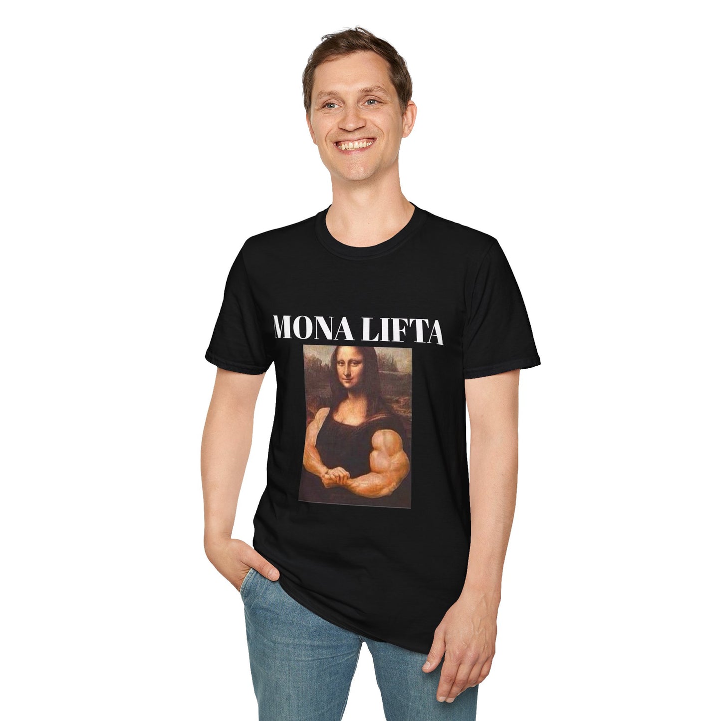 Mona Lifta Unisex Softstyle T-Shirt - Fun Art Tee for Creative Souls