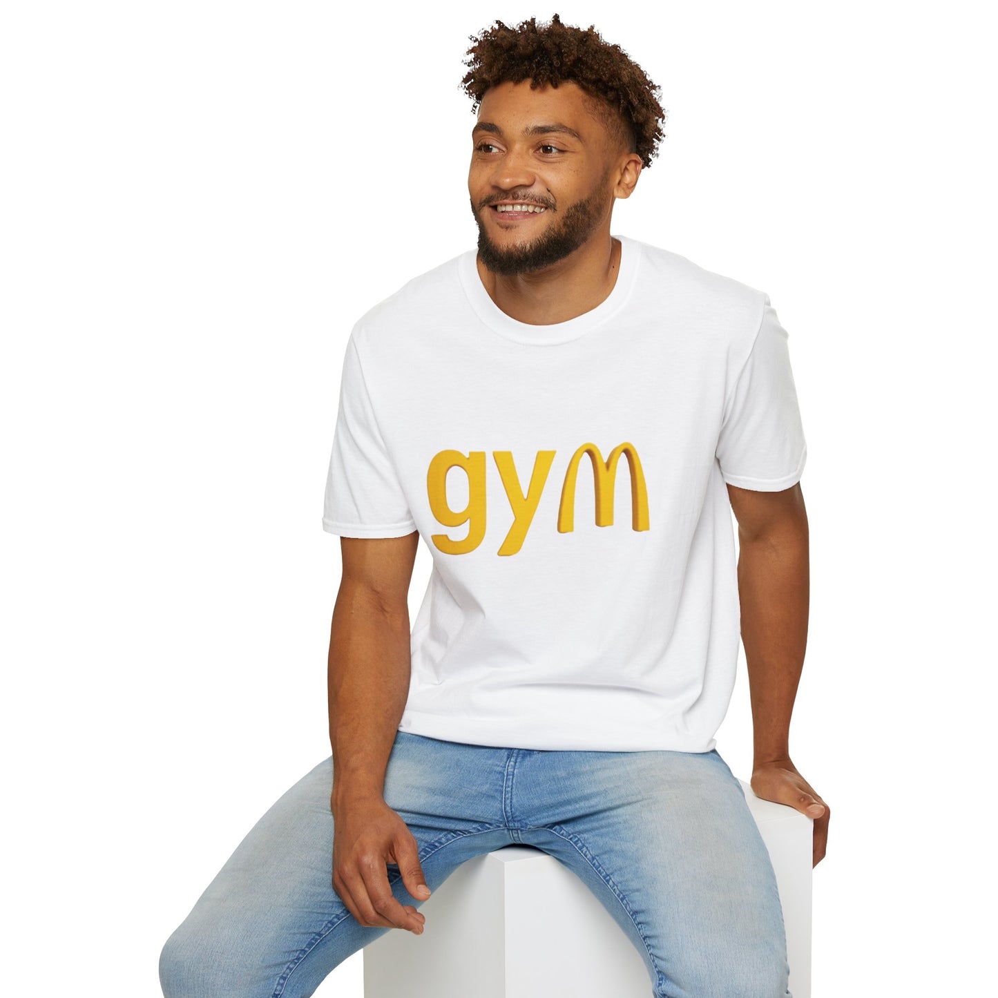 Funny Gym McDonald's T-Shirt - Playful Fitness Tee for Gym Lovers